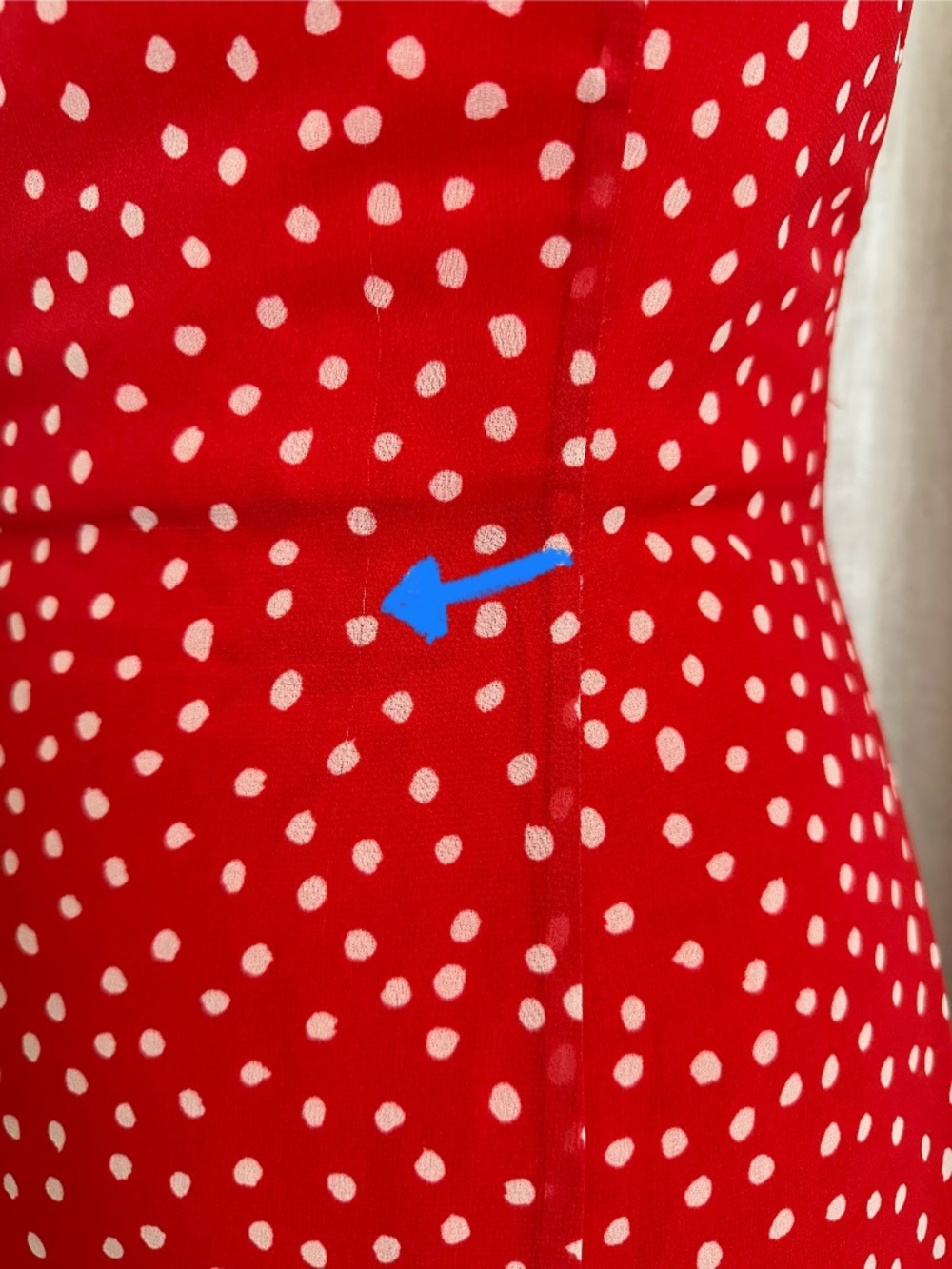 KEEPSAKE the Label Red and White Polka Dot Ruffle Dress size Small - Picture 10 of 11